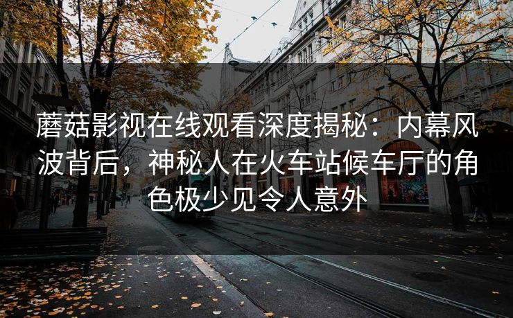 蘑菇影视在线观看深度揭秘：内幕风波背后，神秘人在火车站候车厅的角色极少见令人意外